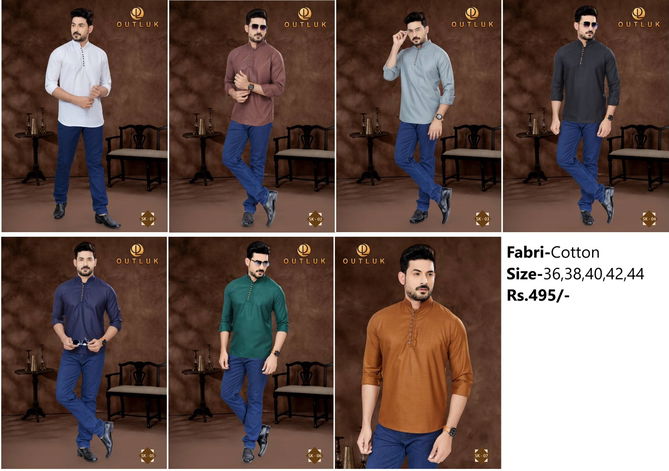 Outluk Short Kurta Vol 1 Mens Catalog